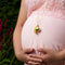 Bolara Zwangerschapsketting - Goudkleurig met Vleugel - 110cm + 5cm verstelbaar - Babyshower cadeau voor aanstaande moeders