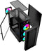 Gembird CCC-FC-4000 - Tower PC - ATX ITX micro ATX - Geharde glas zijpaneel - Zwart