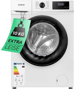 Bomann WA 7110 - Wasmachine - Voorbelading 10 kg 1400 RPM - Wit