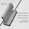 ACT AC7050 - USB-C Hub - 3x USB-A - Kaartlezer - PD Pass-Through - Grijs