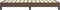 vidaXL - Bedframe - kunstleer - bruin - 80x200 - cm