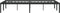 vidaXL - Bedframe - metaal - zwart - 120x190 - cm