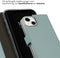 Selencia iPhone 14 - Echt Lederen Bookcase - 3 Pashouders - Blauw