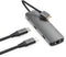 Linq LQ48011 - USB-C Multiport Hub - 10Gbps Dataoverdracht Dual 4K HDMI Gigabit Ethernet - Grijs
