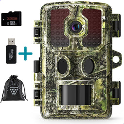 Exclusive by TW - Wildcamera - 4K Full HD - Nachtzicht - IP66 Waterdicht - 16 MP - Groen