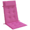 Stoelkussens 2 st hoge rug oxford stof roze