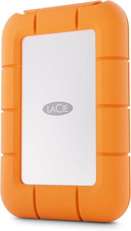 LaCie Rugged Mini SSD - 4TB - USB 3.2 Gen2x2 20Gb/s - Grijs Oranje
