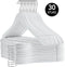 Infinity Goods Houten Kledinghangers - Inkeping en Broeklat - Wit