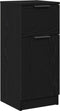 vidaXL - Zwarte - Eiken - Dressoir - 30x30x70 - cm - MDF