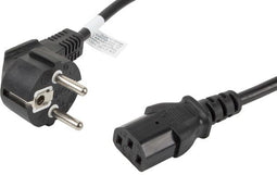 Lanberg CA-C13C-11CC-0018-BK - Voedingskabel - 1,8 m - Zwart