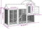 vidaXL - Kippenhok - 193x65x117 - cm - massief - grenenhout - bruin