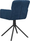 vidaXL - Eetkamerstoelen - draaibaar - 2 - st - fluweel - blauw