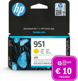 HP 951 - Inktcartridge - Geel + Instant Ink tegoed