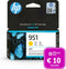 HP 951 - Inktcartridge - Geel + Instant Ink tegoed