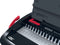 GBC CombBind® CB12 Handmatige Inbindmachine - Plastic Bindruggen - 195 Vel - Zwart/ Rood