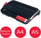 GBC CombBind® CB12 Handmatige Inbindmachine - Plastic Bindruggen - 195 Vel - Zwart/ Rood