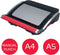 GBC CombBind® CB25 Handmatige Inbindmachine - Plastic Bindruggen - 450 Vel - Zwart/ Rood