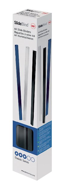 GBC - Klemstrip gbc a4 5 mm zwart 25 stuks
