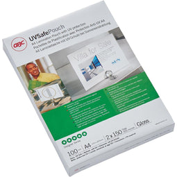 GBC - UV Safe lamineerhoes ft A4, 300 micron (2 x 150 micron), uv-bestendig, pak van 100 stuks
