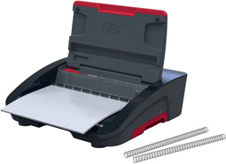 GBC WireBind® WB15E Elektrische Inbindmachine - Spiraalgebonden - 125 Vel - Zwart/ Rood