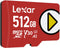 Lexar Play 512GB - microSDXC UHS-I - Leessnelheid 150MB/s - Rood