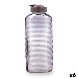 Quid Velvet - Waterfles 1,8 L - Glas - Grijs (6 Stuks)