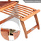 Casaria Queen Mary - Ligstoel - Acaciahout verstelbare rugleuning - Bruin