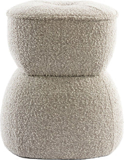 Light & Living Poef Leyla - Beige - Ø40cm - Modern