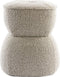 Light & Living Poef Leyla - Beige - Ø40cm - Modern