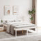 vidaXL - Seniorenbed - massief - grenenhout - wit - 120x190 - cm
