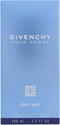 Givenchy Pour Homme Blue Label - Eau de toilette spray - 100 ml