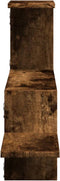 vidaXL - Wandschap - 104x15x49 - cm - bewerkt - hout - gerookt - eikenkleurig