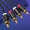 Vention - 2 RCA naar 2 RCA Audiokabel - Gold-Plated connectors - 3 meter (1 stuk)