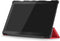 Lunso - Geschikt voor Lenovo Tab M10 Gen 1 - Tri-Fold Bookcase hoes - Rood