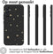 iMoshion Hoesje Geschikt voor Samsung Galaxy A34 (5G) Hoesje Siliconen - iMoshion Design hoesje - Zwart / Stars Gold