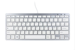R-Go Tools Compact - Ergonomisch Toetsenbord - Azerty BE - Wit