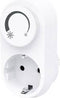 GBO LED tussenstekker met dimmer en draairegelaar met randaarde wit, voor LED 3 - 24 Watt