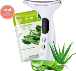 F Femmez Facelift - Huidverjongingsapparaat - Vermindert rimpels en acne - Inclusief Aloe Vera masker
