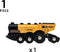 BRIO Mighty Gold Actie locomotief - Speelgoedtrein op batterijen - Verlichting geluiden - Multicolor
