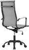 Feel Furniture Luxe Bureaustoel - Hoge Rugleuning - Lichtgrijs met Mat Zwart Frame