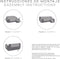 Hoes voor chaise longue met korte armleuning rechts Eysa AQUA Beige 100 x 110 x 290 cm