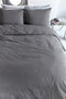 vtwonen Natural Stone - Dekbedovertrek Lits-Jumeaux XL - 260x200/220 cm - Stonewashed Antraciet