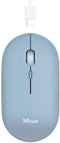 Trust Puck - Draadloze muis - Oplaadbaar - Stille knoppen - Blauw