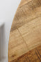 Rond tafelblad - ø130x4 - Naturel rustiek - Massief mangohout