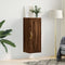 vidaXL - Wandkast - 34,5x34x90 - cm - bewerkt - hout - bruin - eikenkleur