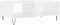 vidaXL - Salontafel - 90x60x35 - cm - bewerkt - hout - hoogglans - wit