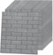 vidaXL - 3D-behang - zelfklevend - 10 - st - bakstenen - antracietkleurig