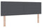 vidaXL - Hoofdbord - Simpel - Design - Donkergrijs - 160 - cm - Corduroy - Stof