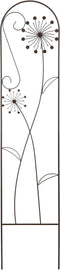 Mica Decorations Plantenstandaard Dandelion - 33.5x0.5x150 cm - Ijzer - Donker Bruin