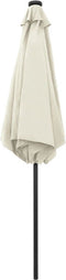 vidaXL - Parasol - met - LED-verlichting - en - aluminium - paal - 270 - cm - zandwit